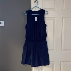 Navy Blue Sleeveless Dress